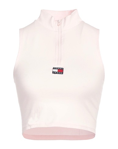 TOMMY JEANS Top Pink 95% Cotton, 5% Elastane
