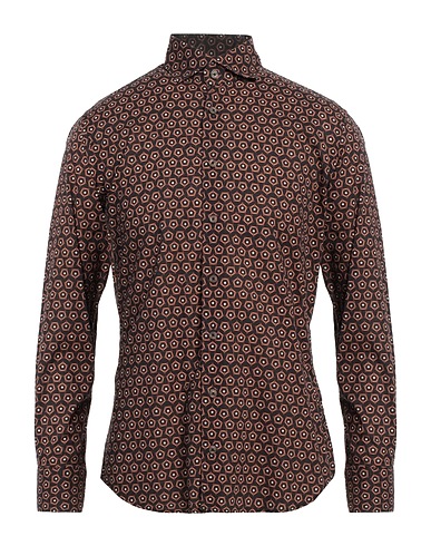BASTONCINO Patterned shirt Black 100% Cotton