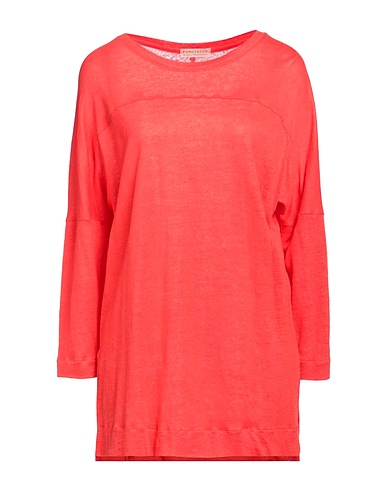 PUROTATTO T-shirt Tomato red 100% Linen