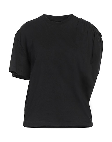 LANEUS T-shirt Nero 100% Cotone