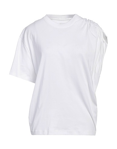 LANEUS T-shirt Bianco 100% Cotone