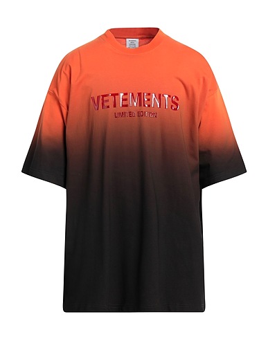 VETEMENTS T-shirt Arancione 100% Cotone