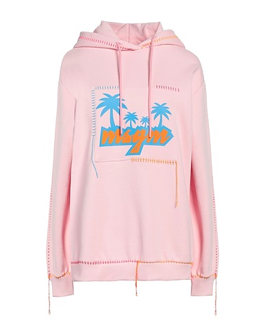 MSGM Hooded track jacket  Light pink 100% Cotton