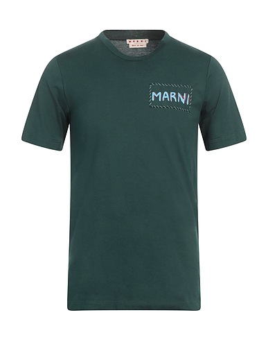 MARNI T-Shirt Dunkelgrün 100% Baumwolle