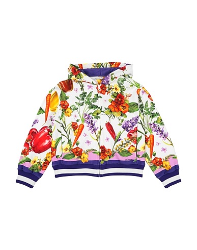 DOLCE&GABBANA Hooded sweatshirt White 100% Cotton, Elastane
