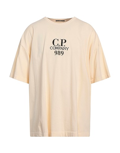 C.P. COMPANY T-shirt Ivory 100% Cotton
