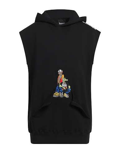 DISCLAIMER Hooded track jacket  Black 100% Cotton