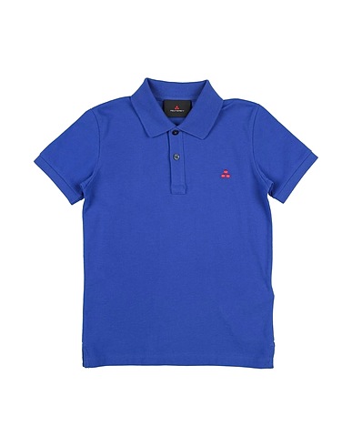 PEUTEREY Polo shirt Blue 100% Cotton