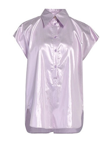 PINKO Solid colour shirts & blouses Lilac 77% Viscose, 23% Metal