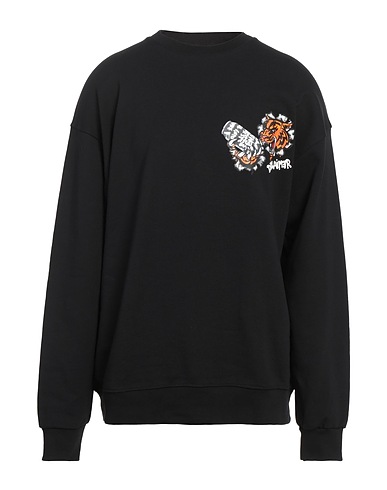 DISCLAIMER Felpa Nero 100% Cotone