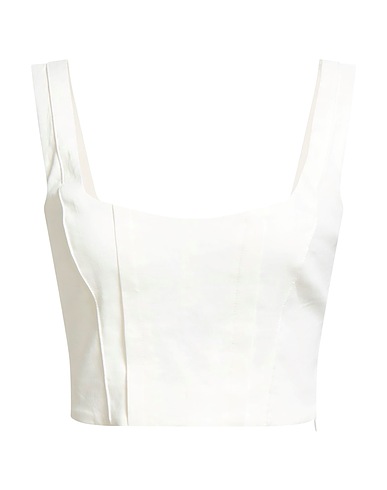 PINKO Top Panna 59% Lino, 38% Viscosa, 3% Elastan