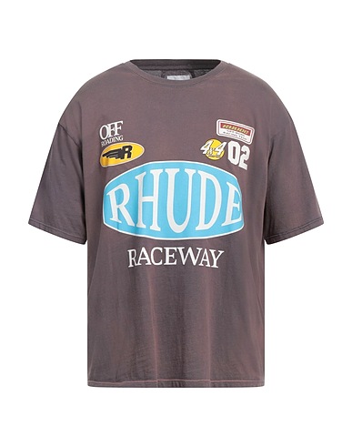 RHUDE T-shirt Grey 100% Cotton
