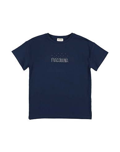 FRACOMINA MINI T-Shirt Marineblau 95% Baumwolle, 5% Elastan