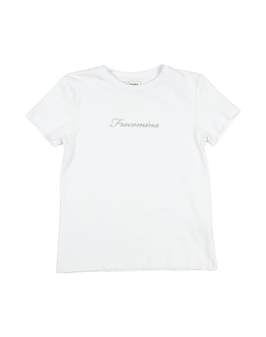 FRACOMINA MINI T-shirt White 95% Cotton, 5% Elastane