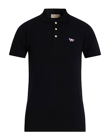 MAISON KITSUNÉ Polo shirt Black 100% Cotton