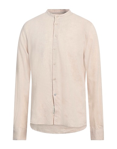 FRED MELLO Einfarbiges Hemd Beige 70% Baumwolle, 30% Leinen