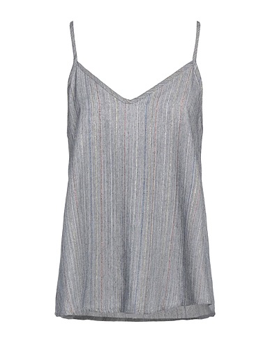 SHIRTAPORTER Top Blue 64% Viscose, 17% Cotton, 17% Polyester, 2% Lurex®