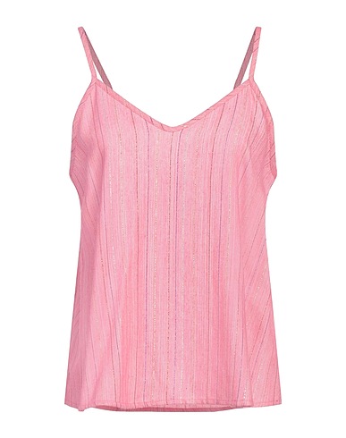 SHIRTAPORTER トップス ピンク レーヨン 64% / コットン 17% / ポリエステル 17% / Lurex® 2%