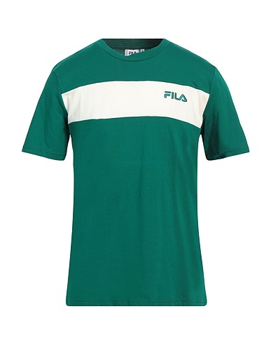 FILA T-shirt Emerald green 100% Cotton