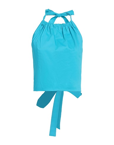 LIVIANA CONTI Top Azzurro 68% Cotone, 28% Poliammide, 4% Elastan