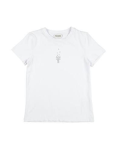 FRACOMINA MINI T-Shirt Weiß 95% Baumwolle, 5% Elastan