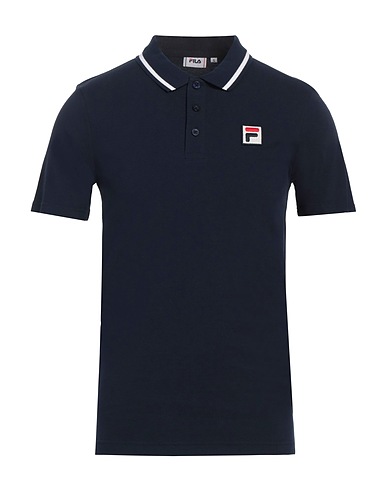 FILA ポロシャツ ミッドナイトブルー コットン 100%