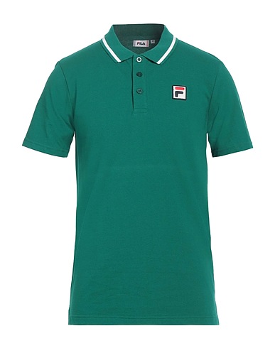 FILA ポロシャツ グリーン コットン 100%