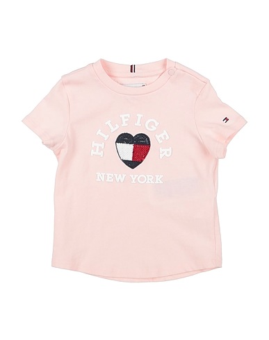 TOMMY HILFIGER T-shirt Rose 100% Coton