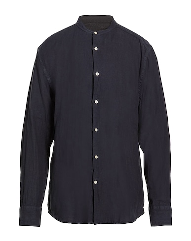 PEUTEREY Linen shirt Midnight blue 100% Linen