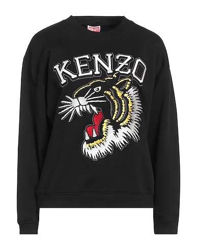KENZO Sweatshirt Black 100% Cotton, Elastane