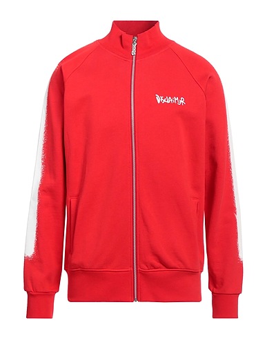 DISCLAIMER Felpa Rosso 100% Cotone