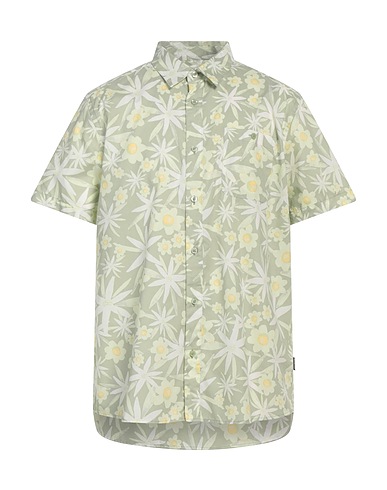 PATAGONIA 柄入りシャツ ライトグリーン オーガニックコットン 60% / 再生コットン 40%