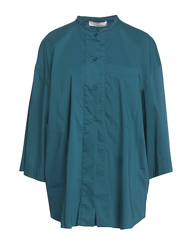 LIVIANA CONTI Solid colour shirts & blouses 68% Cotton, 28% Polyamide, 4% Elastane