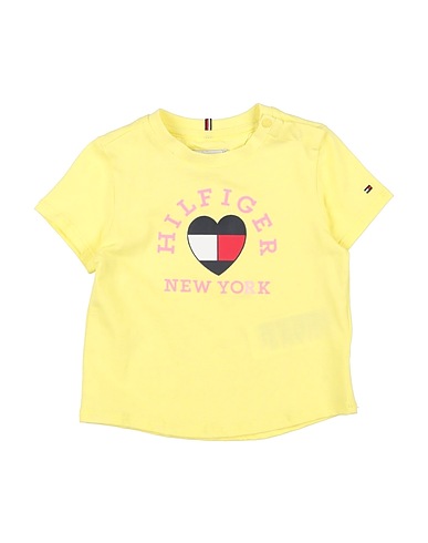 TOMMY HILFIGER T-shirt Yellow 100% Cotton