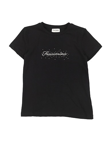 FRACOMINA MINI T-shirt Nero 95% Cotone, 5% Elastan