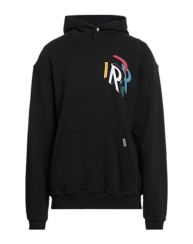REPRESENT Hooded sweatshirt Black 100% Cotton, Elastane