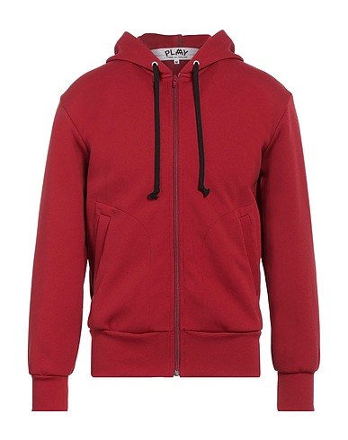 COMME des GARÇONS Hooded track jacket  Burgundy 100% Polyester