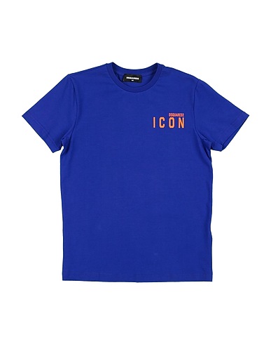 DSQUARED2 T-shirt Bright blue 95% Cotton, 5% Elastane