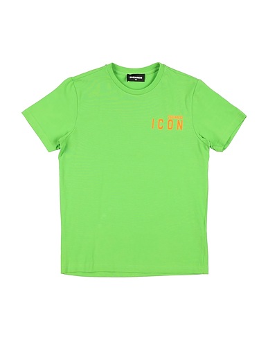 DSQUARED2 T-shirt Light green 95% Cotton, 5% Elastane