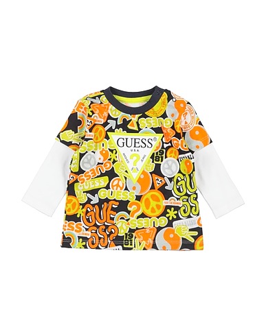 GUESS T-shirt Black 100% Cotton