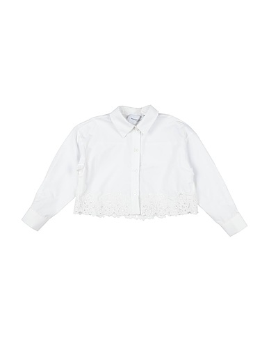 ERMANNO SCERVINO JUNIOR Solid colour shirts & blouses White 100% Cotton