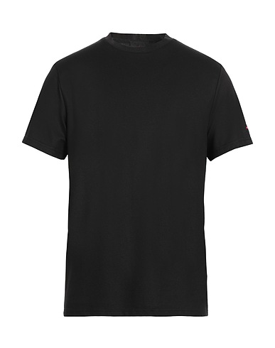 PEUTEREY Basic T-Shirt Schwarz 46% Polyester, 45% Baumwolle, 5% Seide, 4% Elastan
