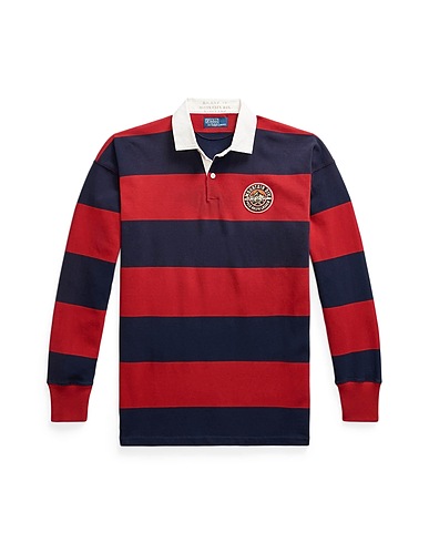 POLO RALPH LAUREN Polo VINTAGE FIT STRIPED JERSEY RUGBY SHIRT
 Blu navy 100% Cotone