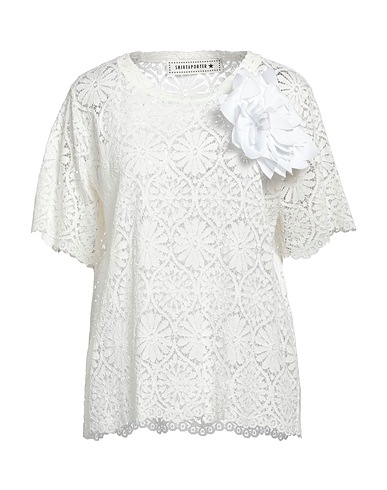 SHIRTAPORTER Top White 42% Cotton, 33% Viscose, 25% Polyamide