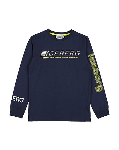 ICEBERG T-shirt Bleu nuit 100% Coton