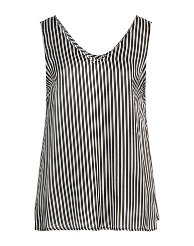 SHIRTAPORTER Top Black 70% Viscose, 30% Silk