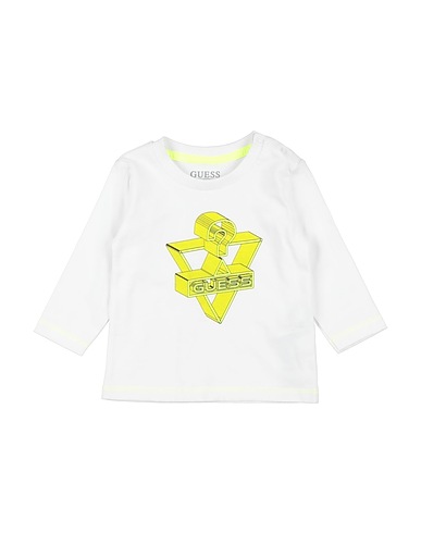 GUESS T-shirt Bianco 100% Cotone