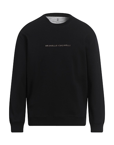 BRUNELLO CUCINELLI Sweatshirt Black 93% Cotton, 7% Polyamide