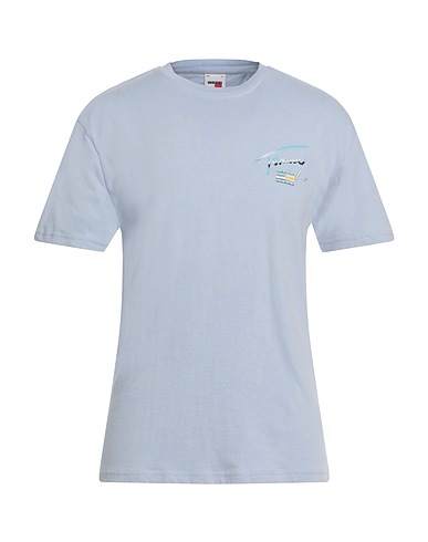 TOMMY JEANS T-Shirt Himmelblau 100% Baumwolle