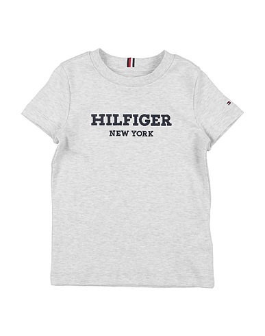TOMMY HILFIGER T-shirt Light grey 100% Cotton